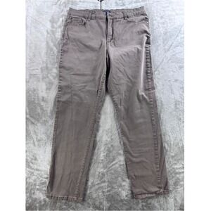 Bandolino Amy Straight Leg Jeans Womens 16 Brown Minimalist Casual Denim